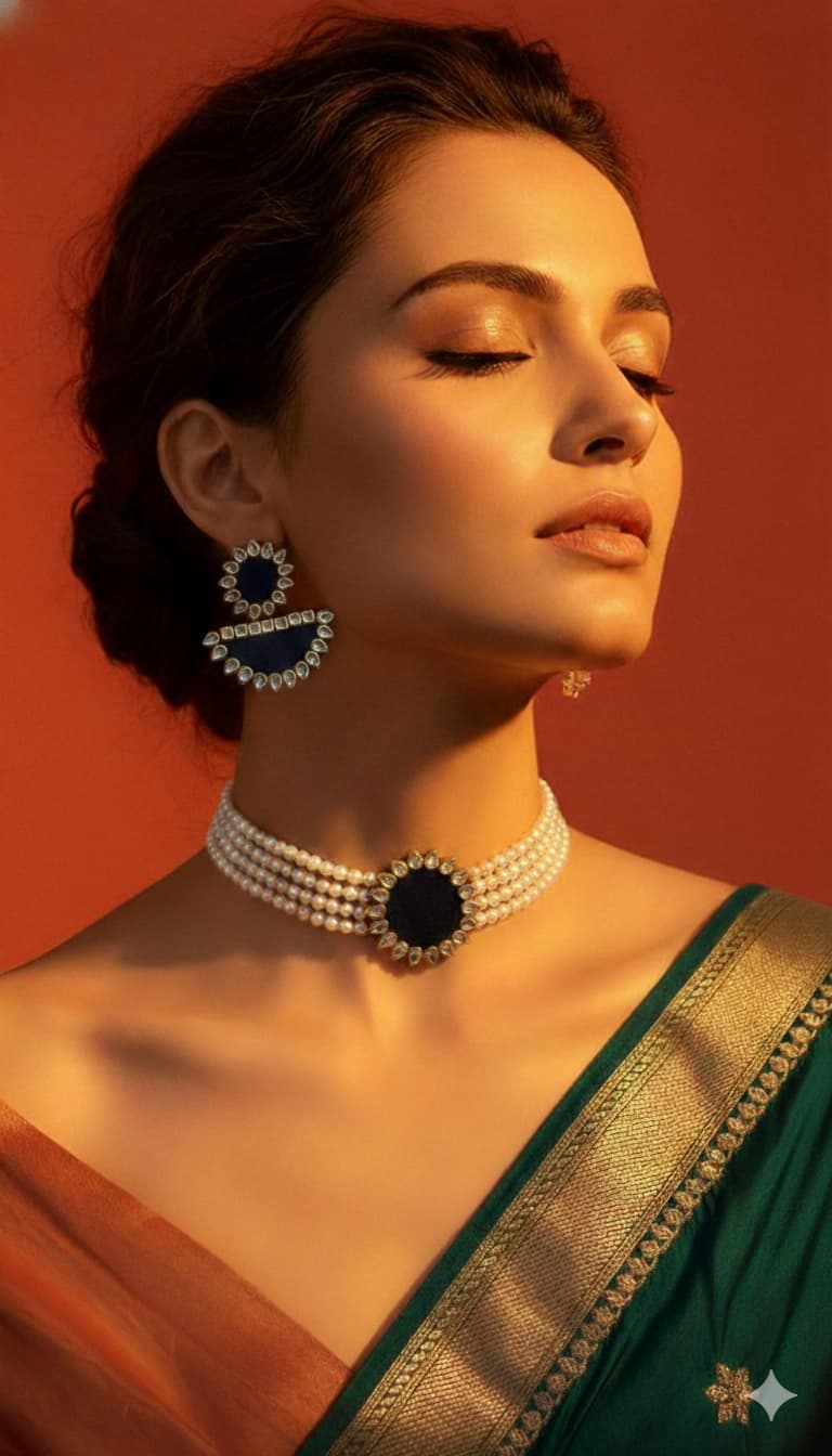 Handmade statement earrings for women by Velaora Jewels